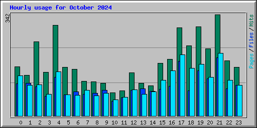 Hourly usage for October 2024