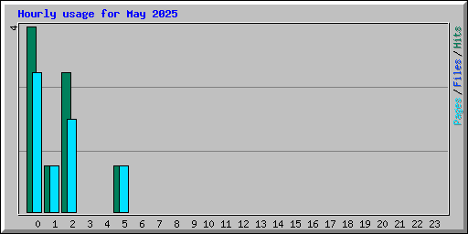 Hourly usage for May 2025